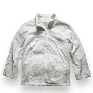 MADISON HILL Cotton Eyelet ZIP Moto Jacket Sz 12